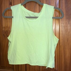American Eagle Outfitters yellow crop top